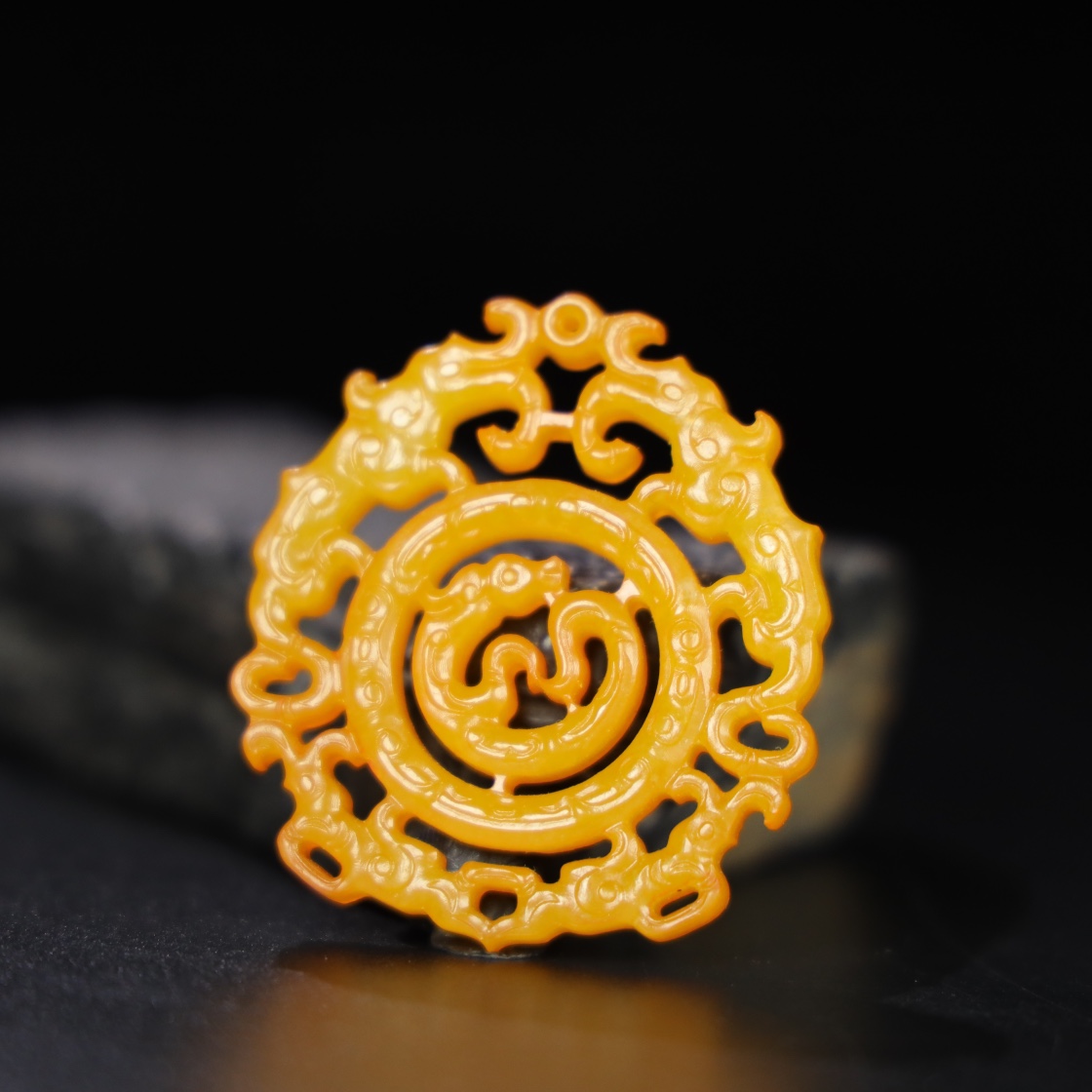 Chinese Natural Jade Carved Pendant