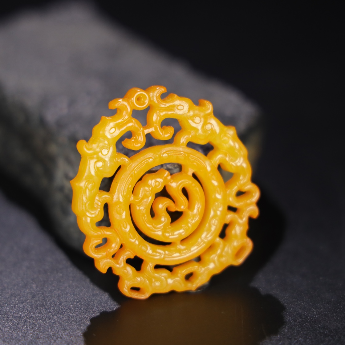 Chinese Natural Jade Carved Pendant