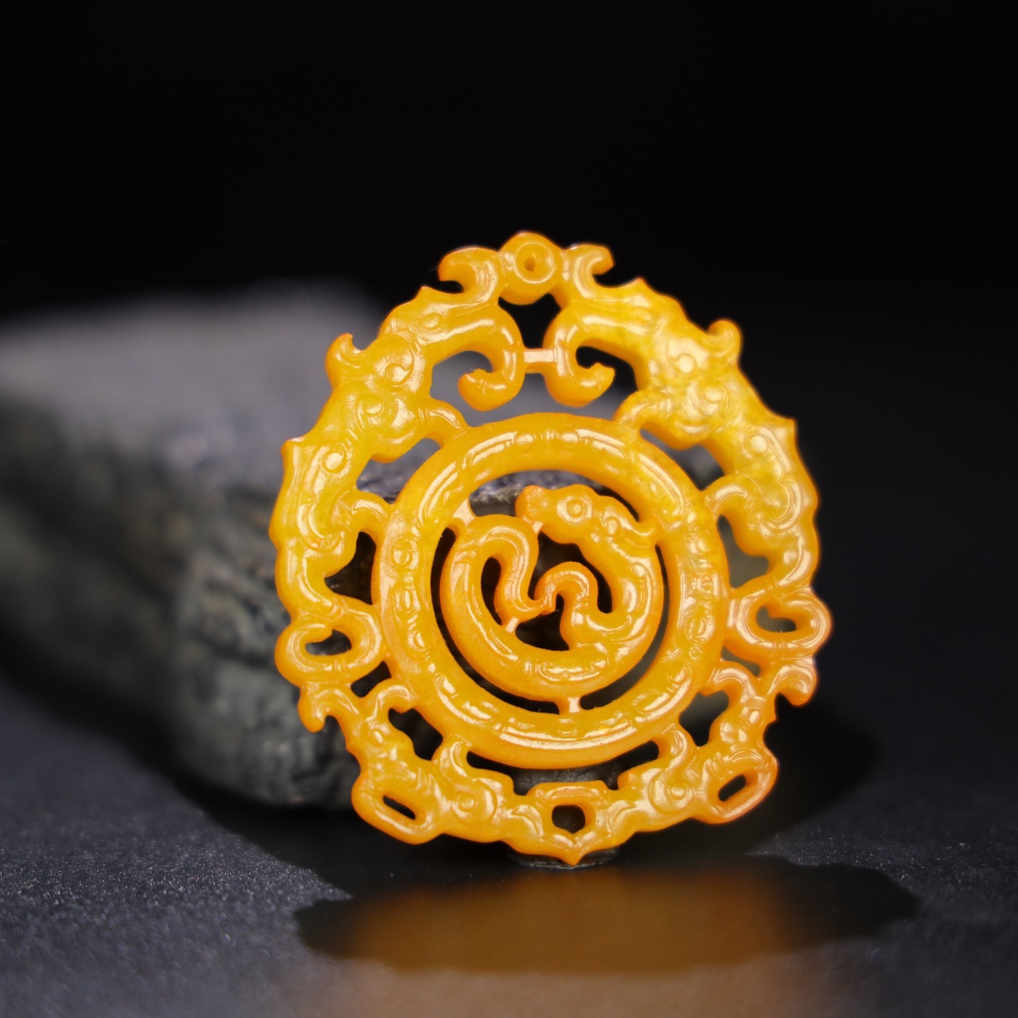 Chinese Natural Jade Carved Pendant