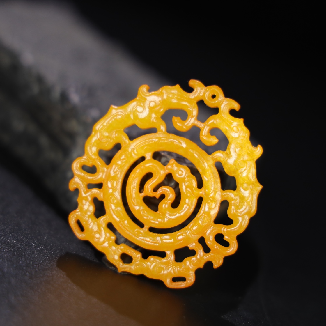 Chinese Natural Jade Carved Pendant