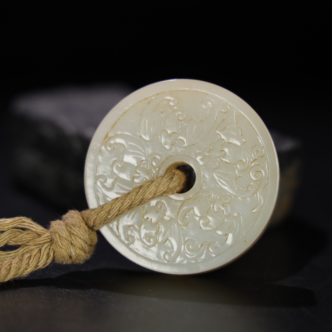 Chinese Natural Jade Carved Pendant