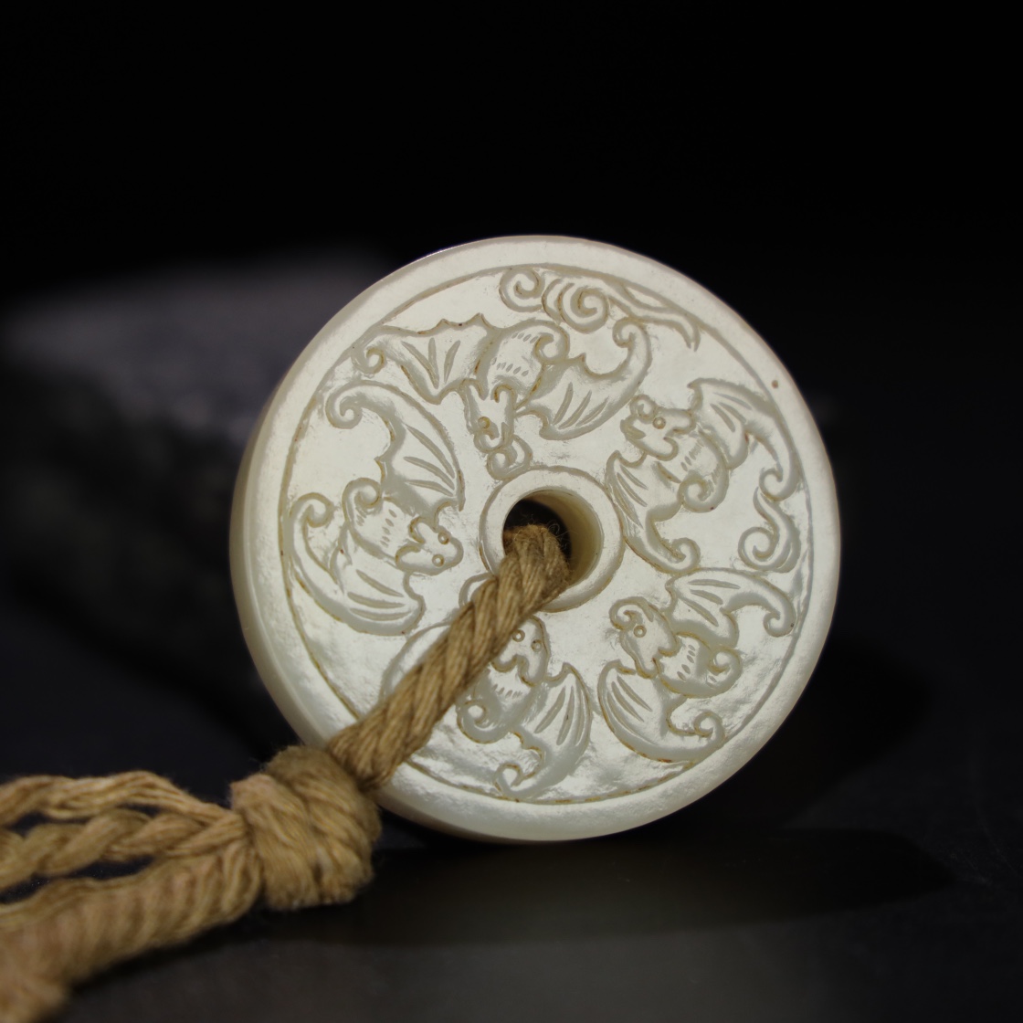 Chinese Natural Jade Carved Pendant