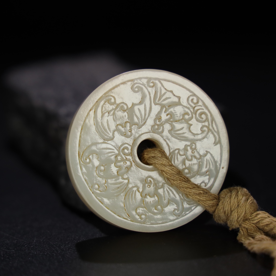 Chinese Natural Jade Carved Pendant