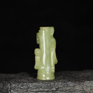 Chinese Natural Jade Carved Ornament