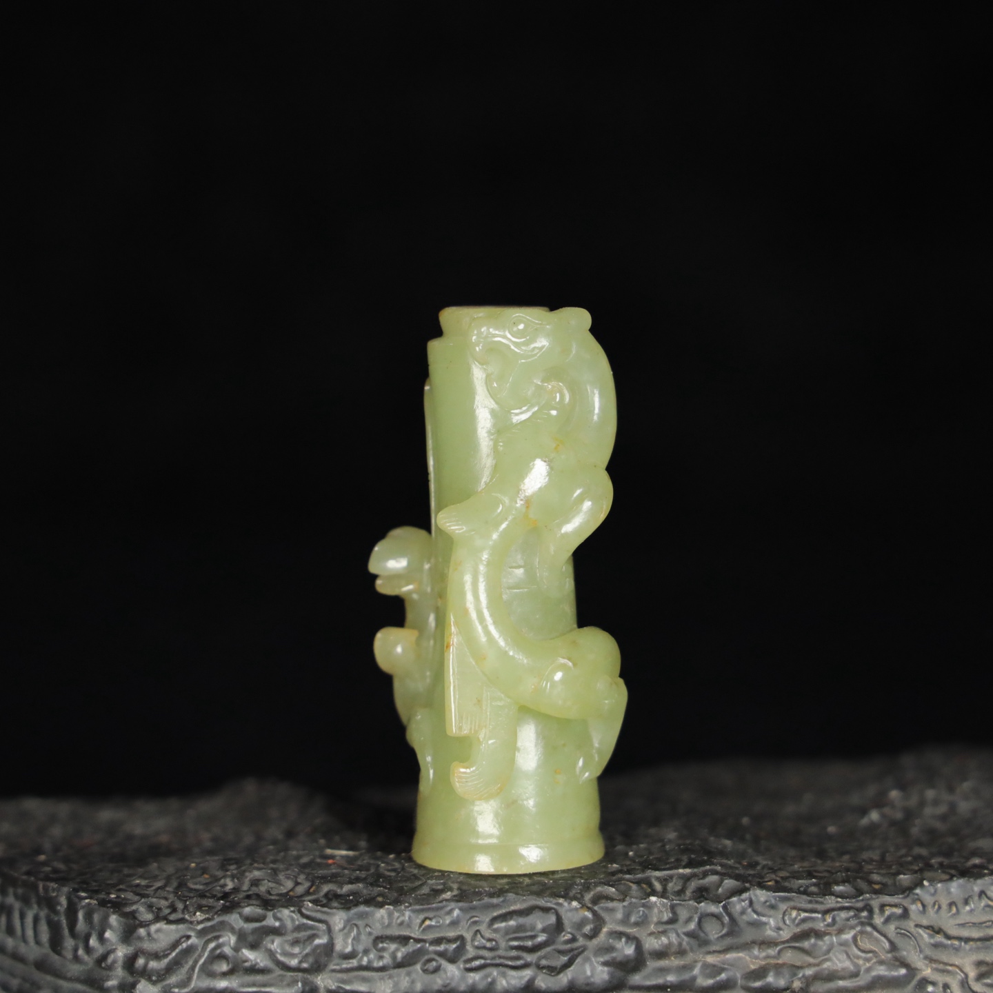 Chinese Natural Jade Carved Ornament