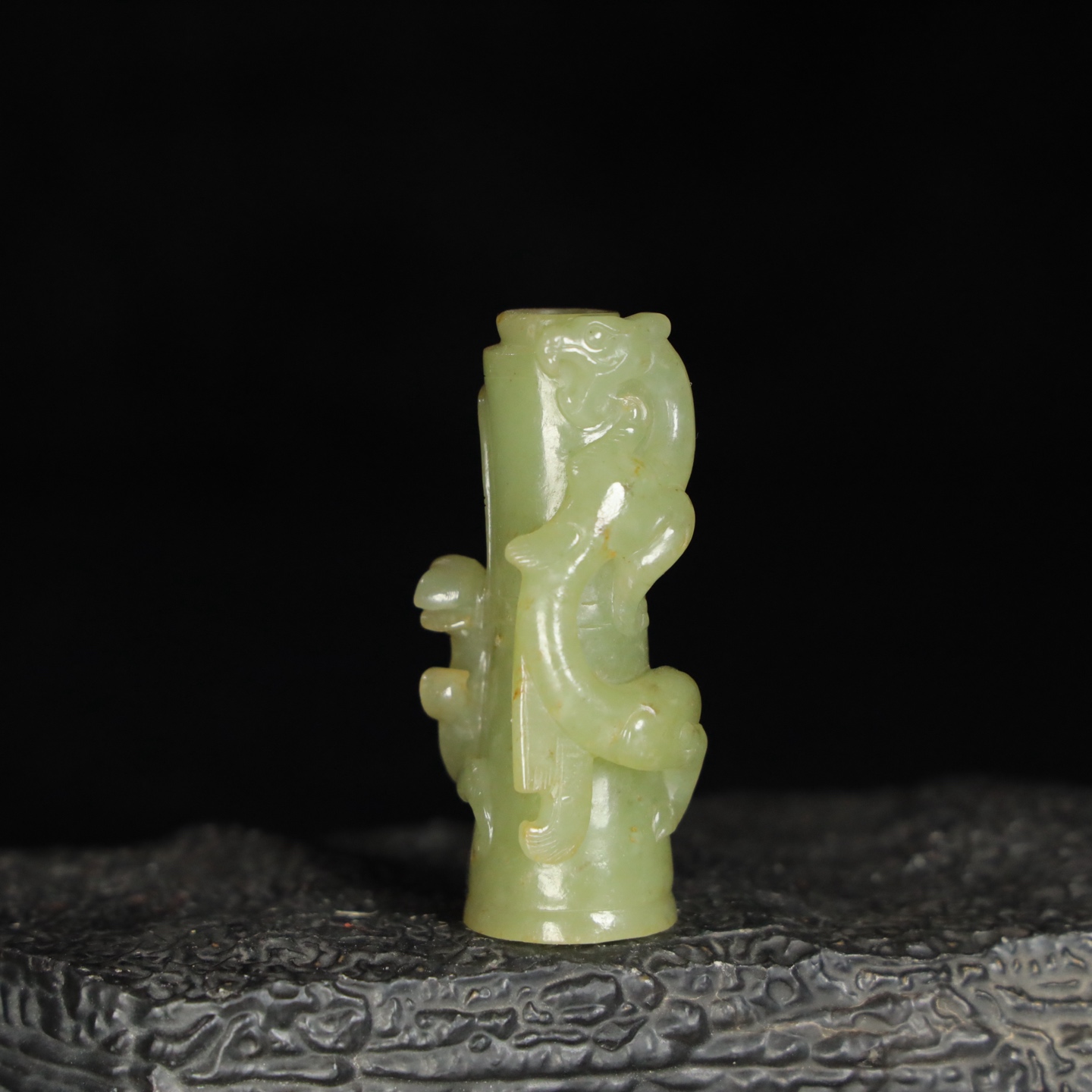 Chinese Natural Jade Carved Ornament