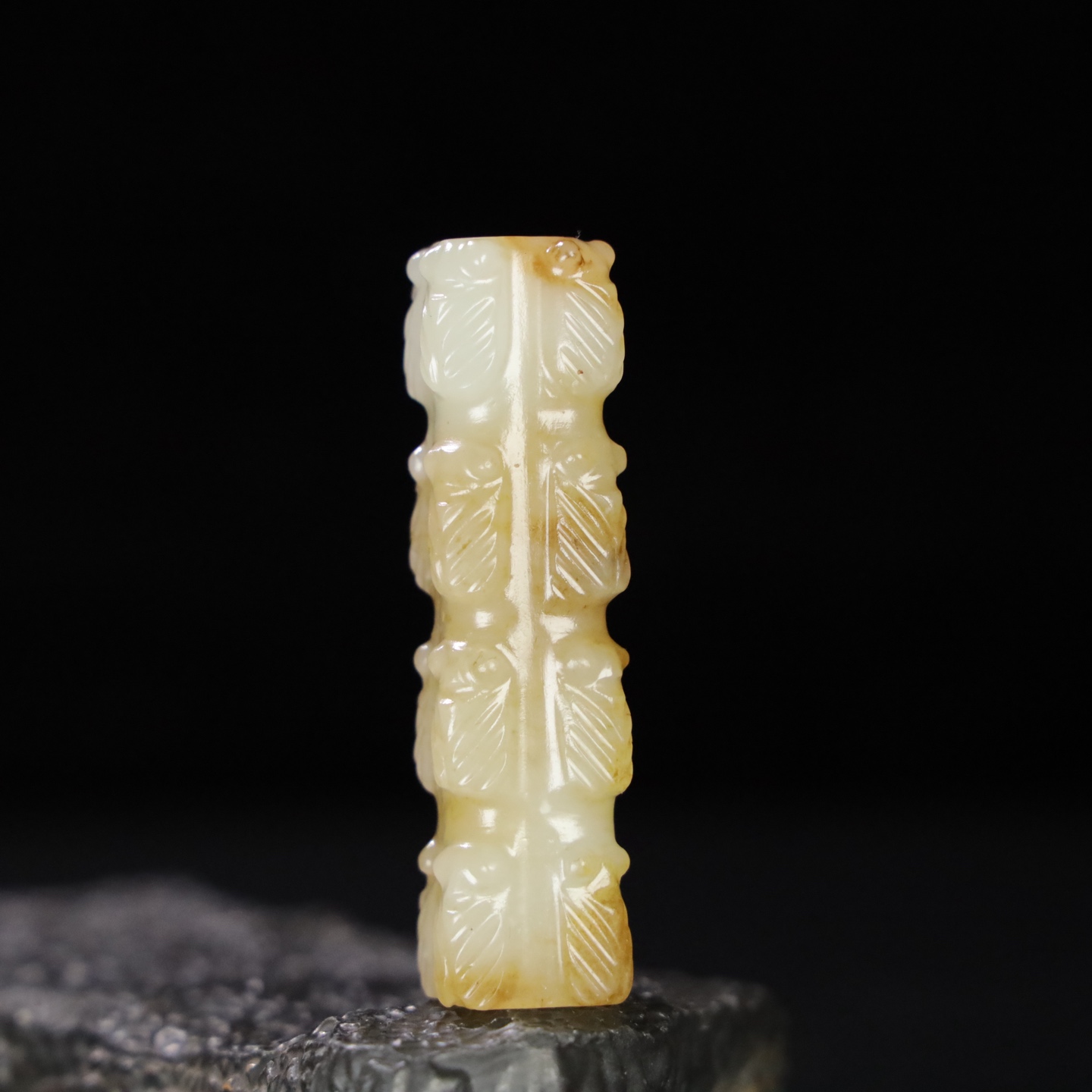 Chinese Natural Jade Carved Ornament