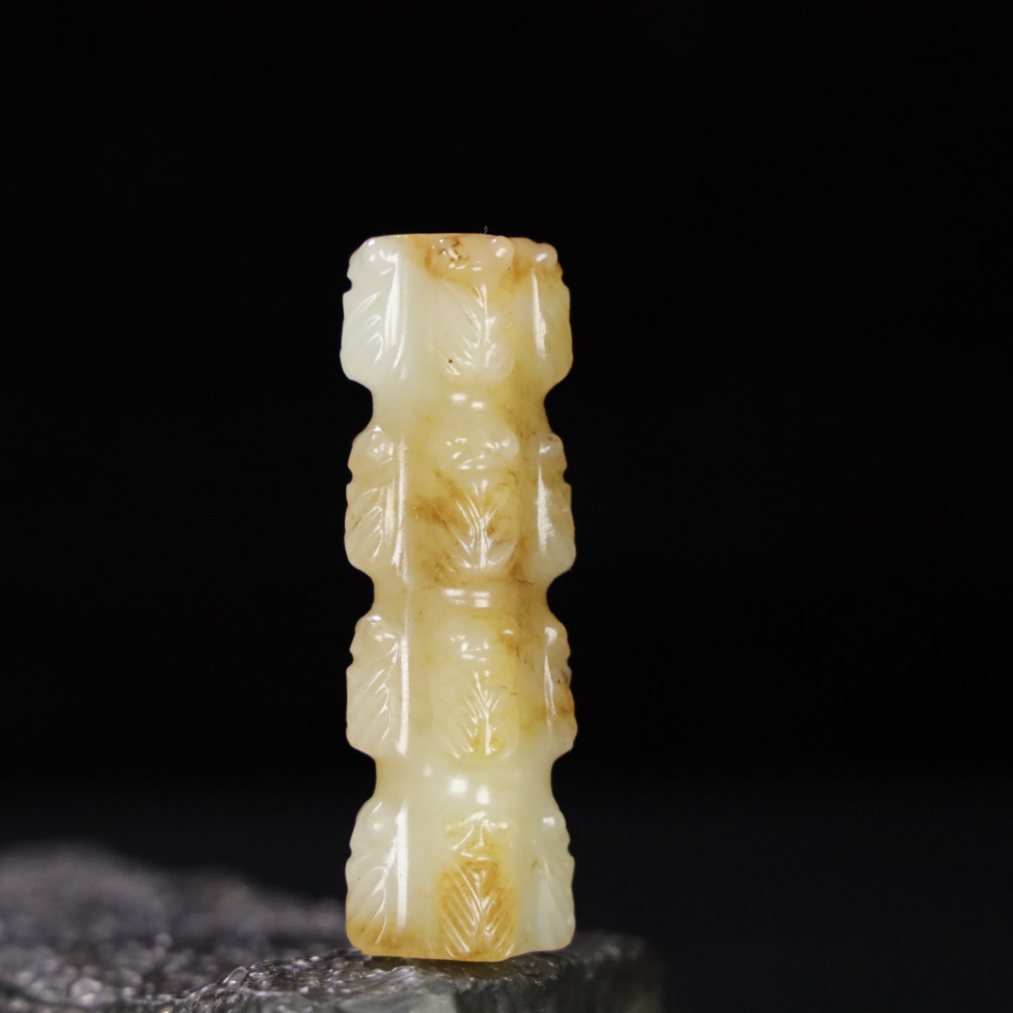 Chinese Natural Jade Carved Ornament