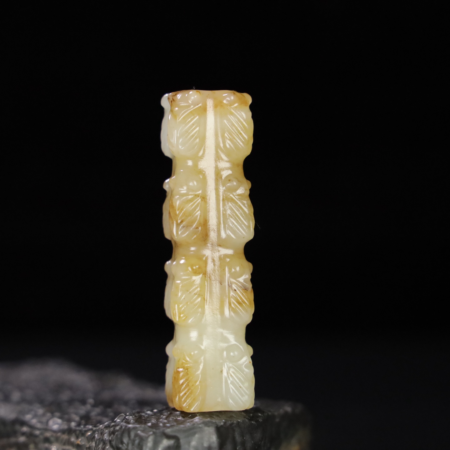 Chinese Natural Jade Carved Ornament