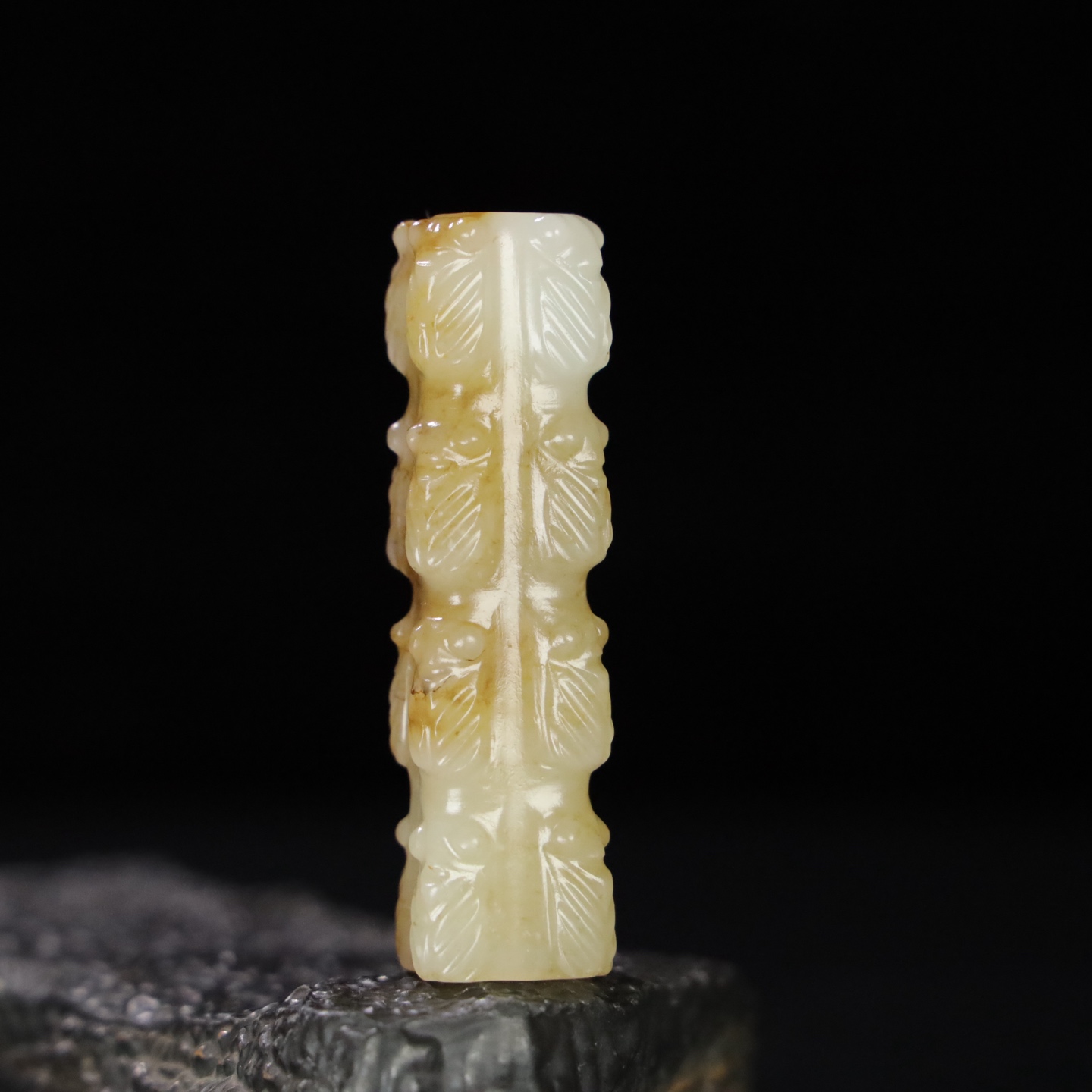 Chinese Natural Jade Carved Ornament
