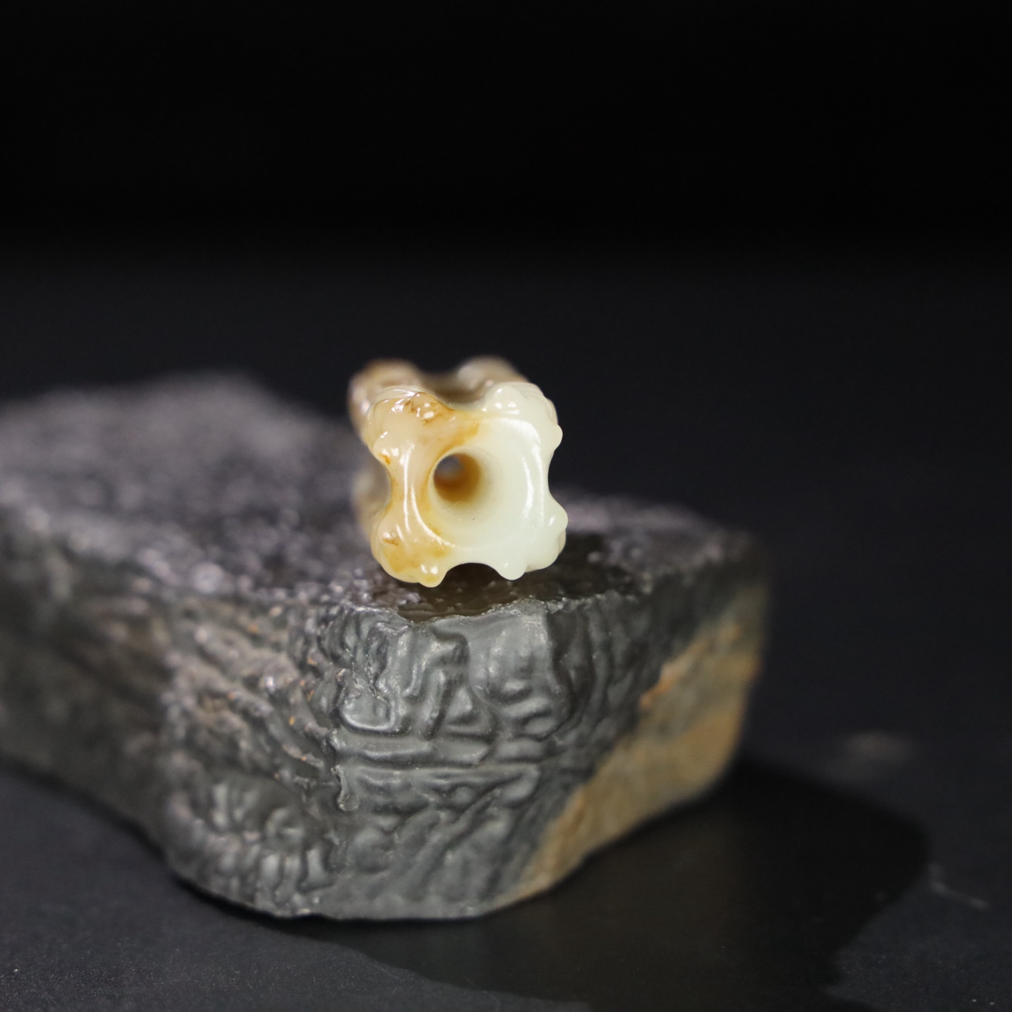 Chinese Natural Jade Carved Ornament