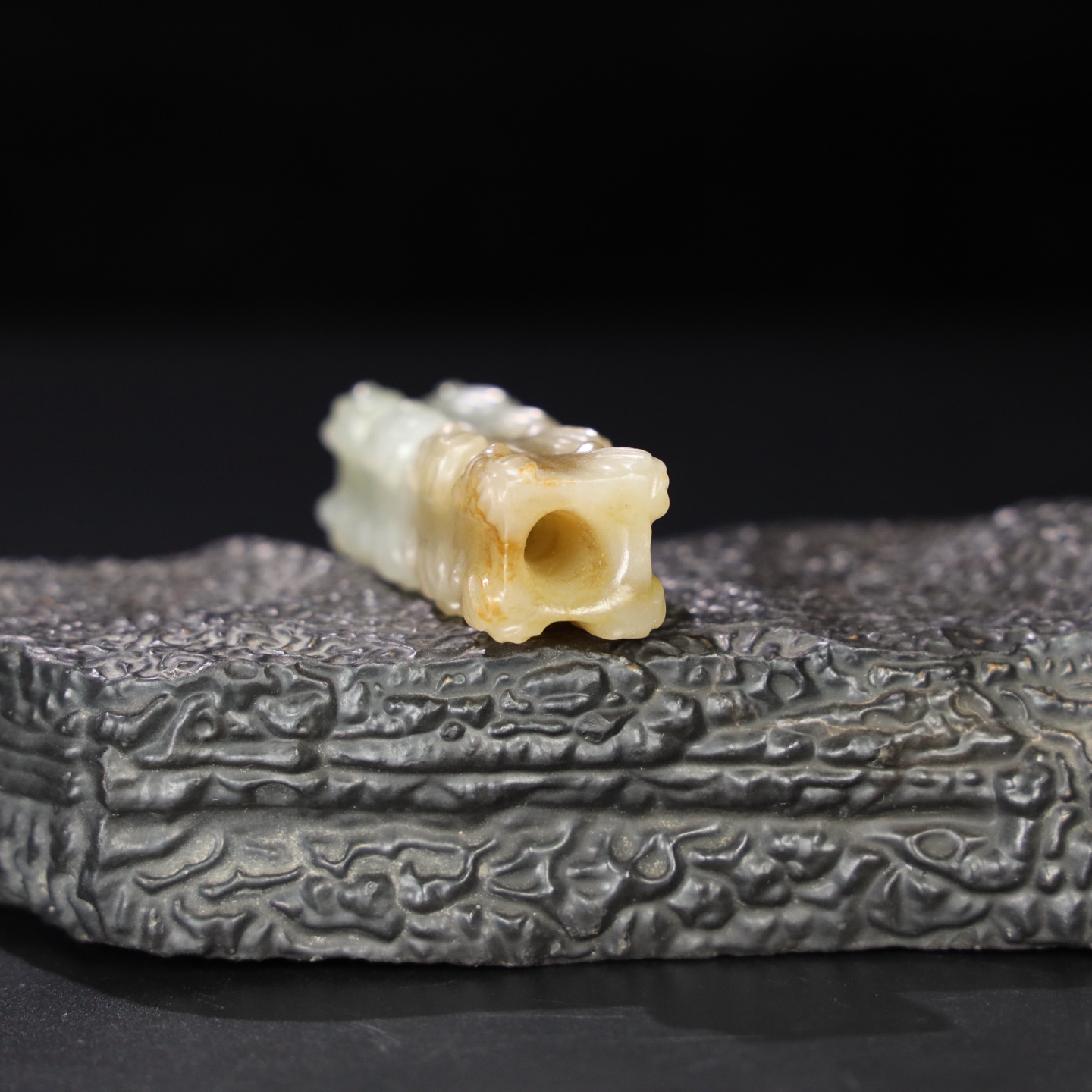 Chinese Natural Jade Carved Ornament