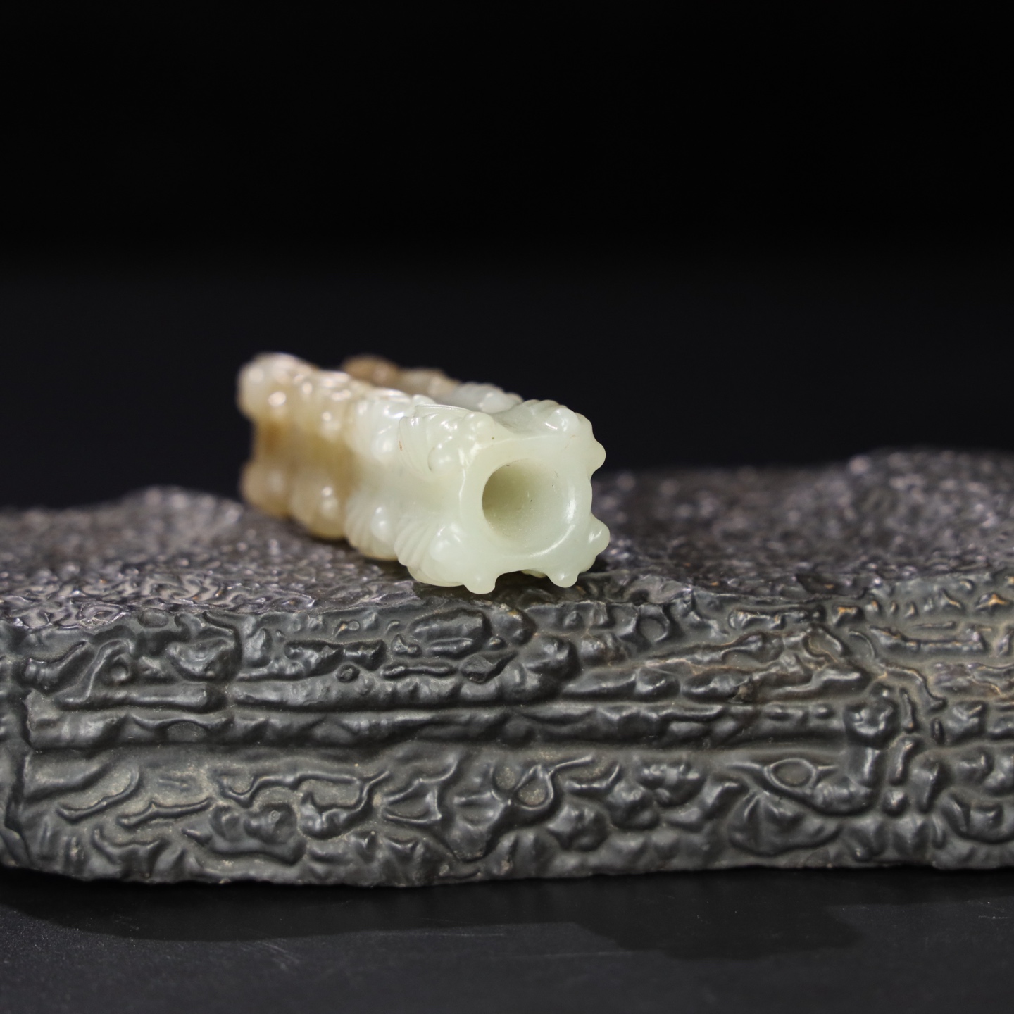 Chinese Natural Jade Carved Ornament