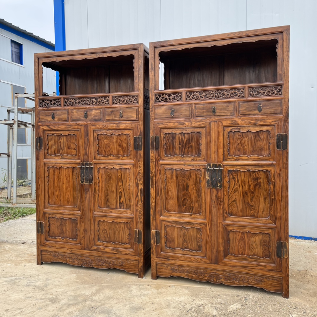 Qing Dynasty Huanghuali wood a pair of cabinet