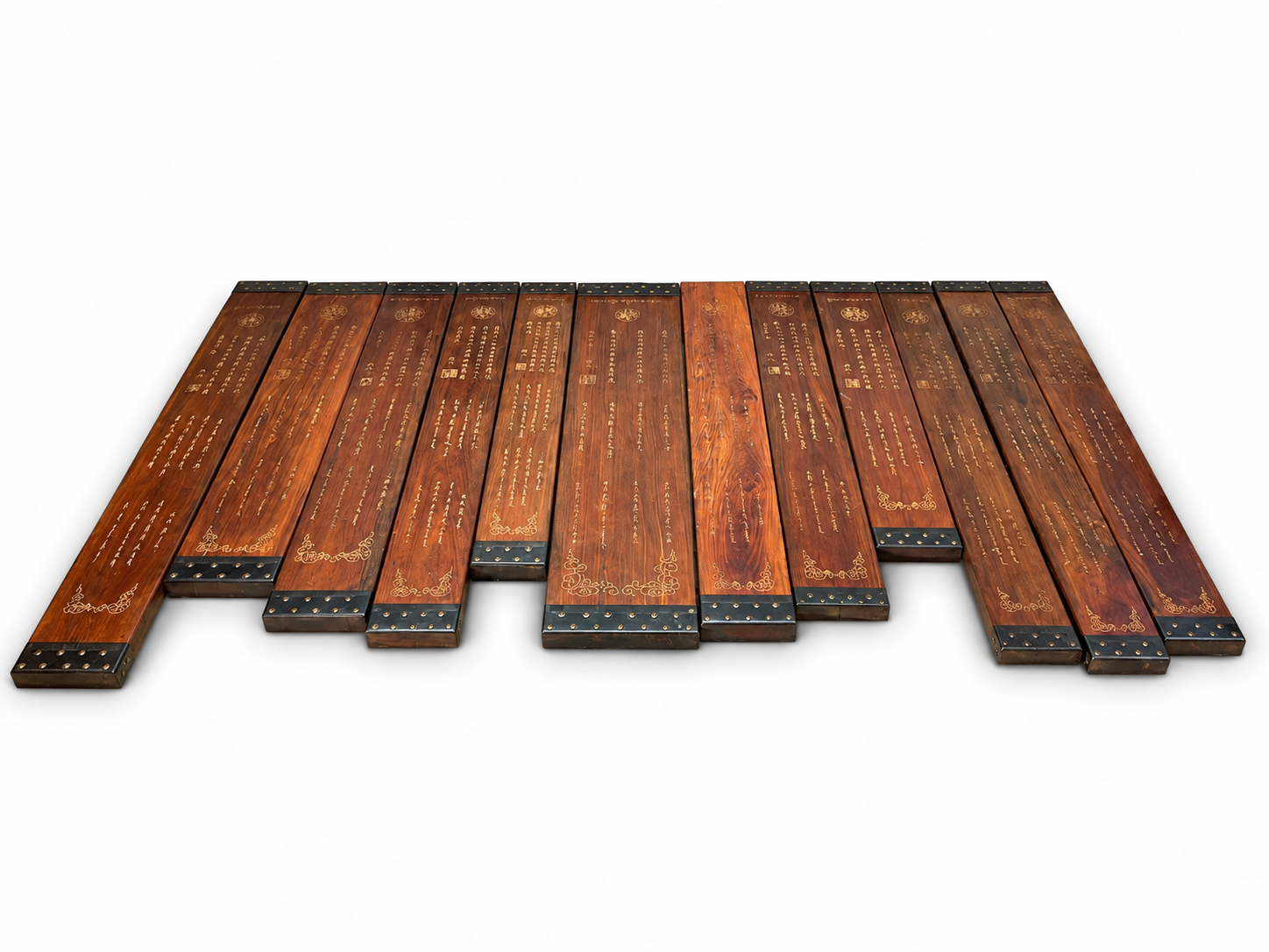 Qing Dynasty Rosewood Large quantities blessings written carved slab