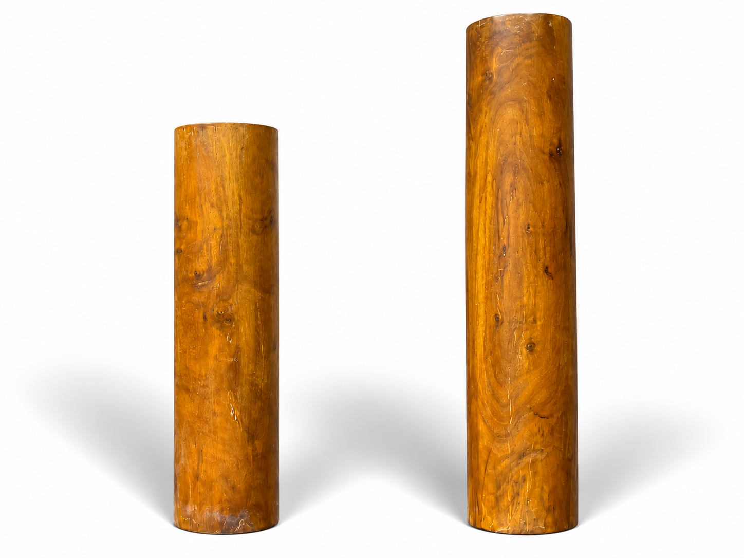 Qing Dynasty Rosewood Hand-carved Feng Shui Pillar