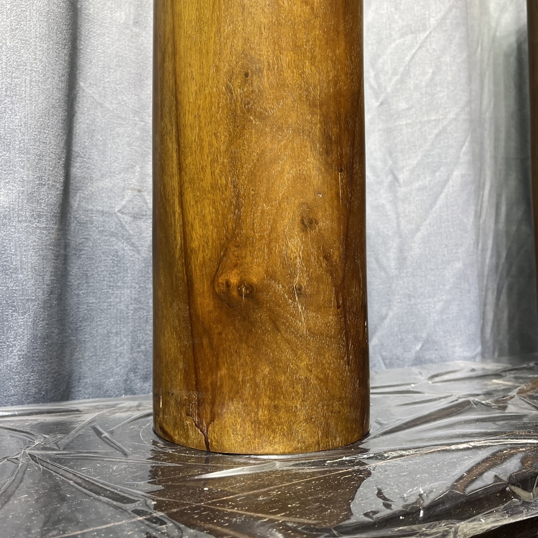 Qing Dynasty Rosewood Hand-carved Feng Shui Pillar