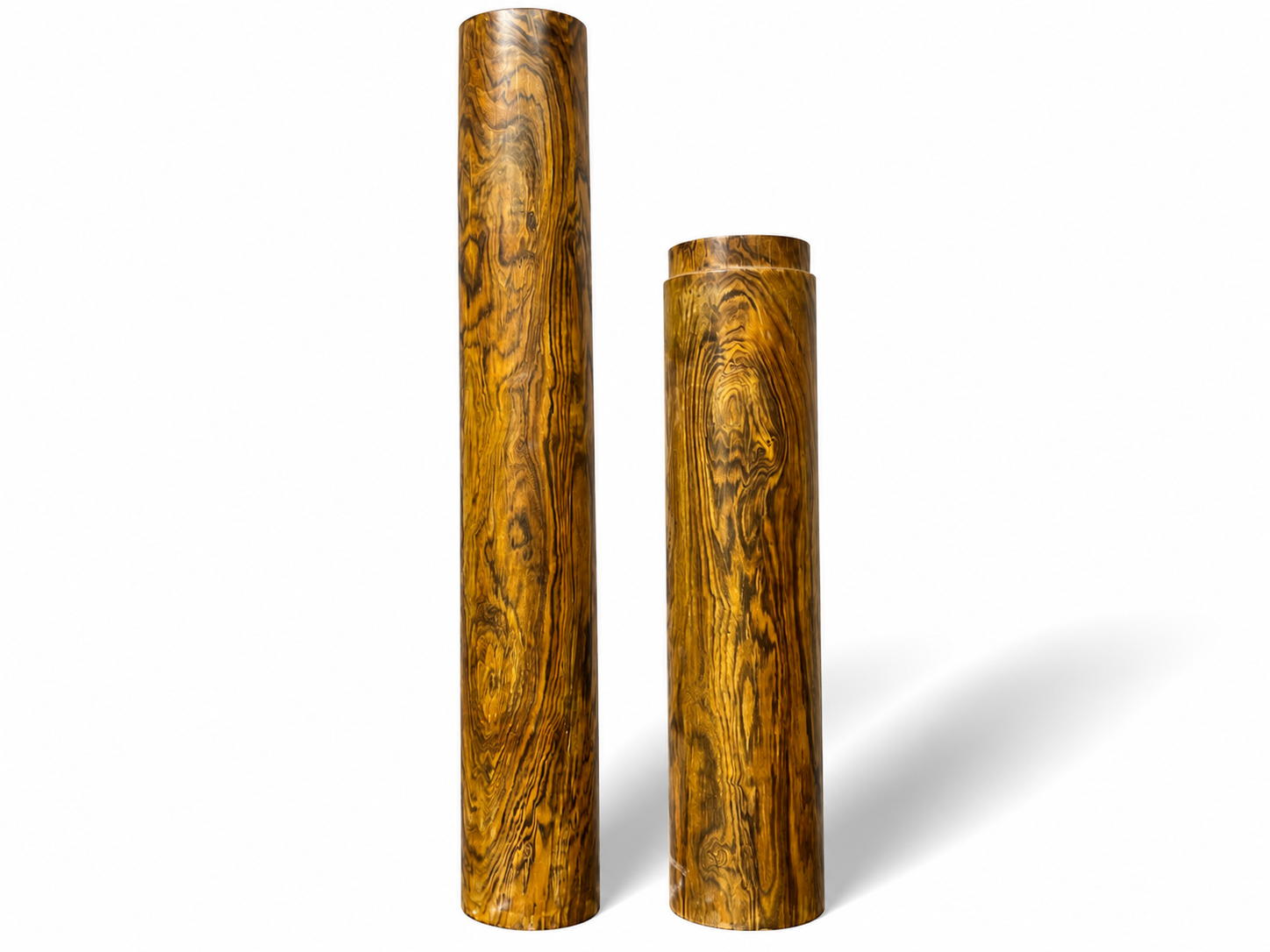 Qing Dynasty Rosewood Hand-carved Feng Shui Pillar