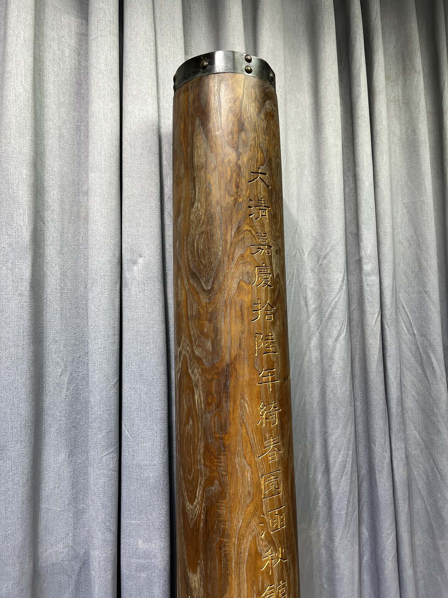 Qing Dynasty Huanghuali wood Hand-carved Feng Shui Pillar