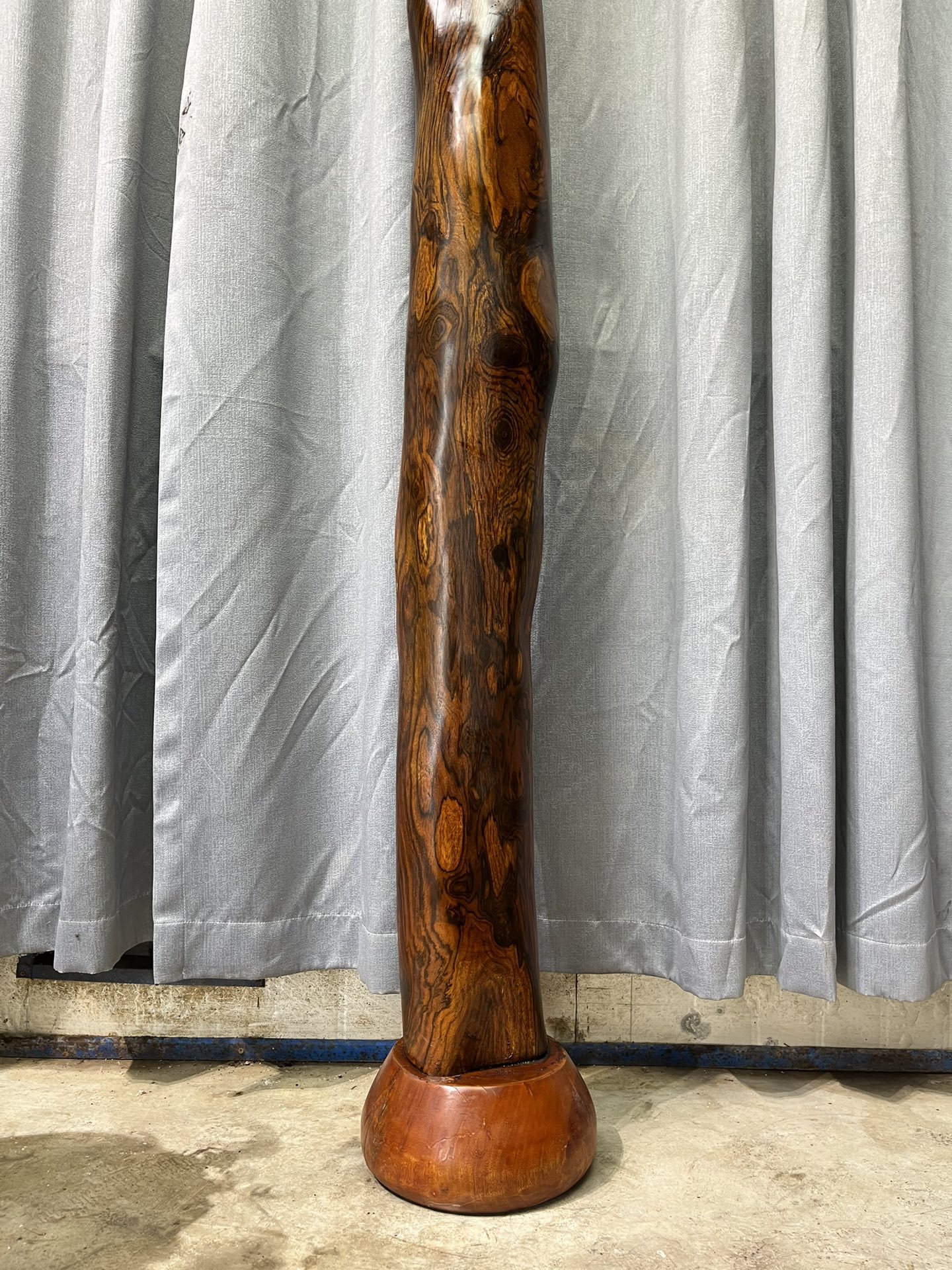 Qing Dynasty Huanghuali wood Hand-carved Feng Shui Pillar