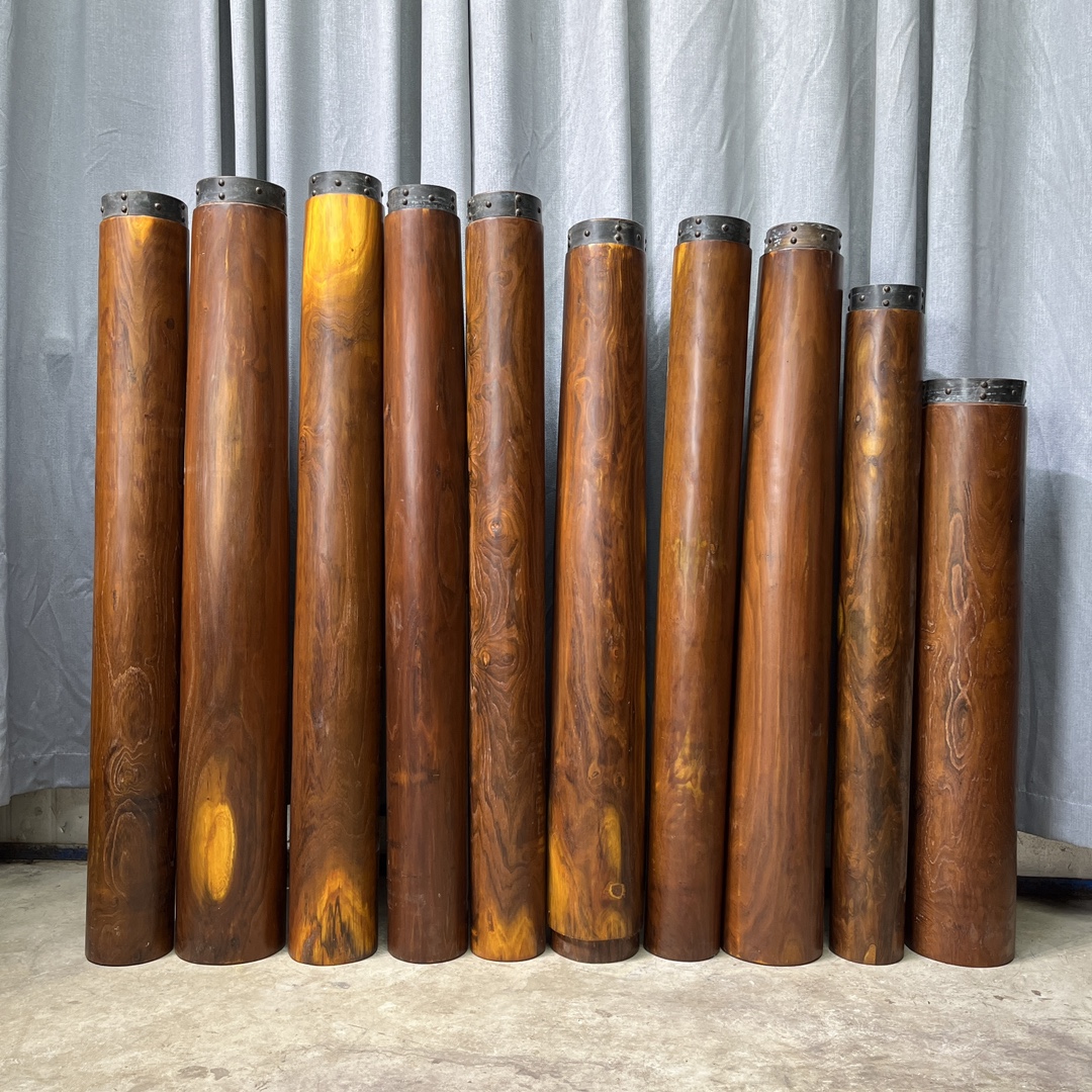 Qing Dynasty Huanghuali wood Hand-carved Feng Shui Pillar