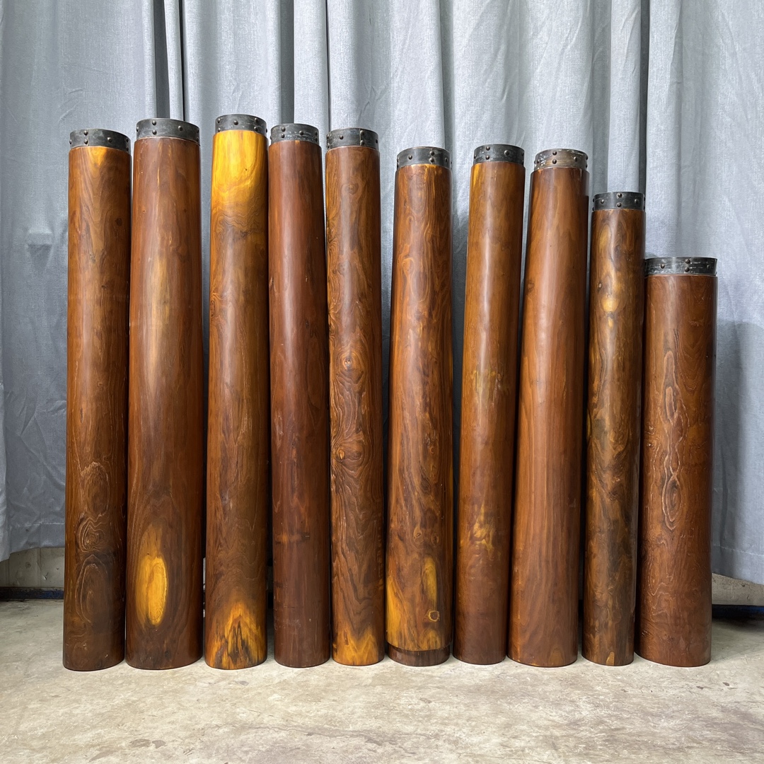 Qing Dynasty Huanghuali wood Hand-carved Feng Shui Pillar