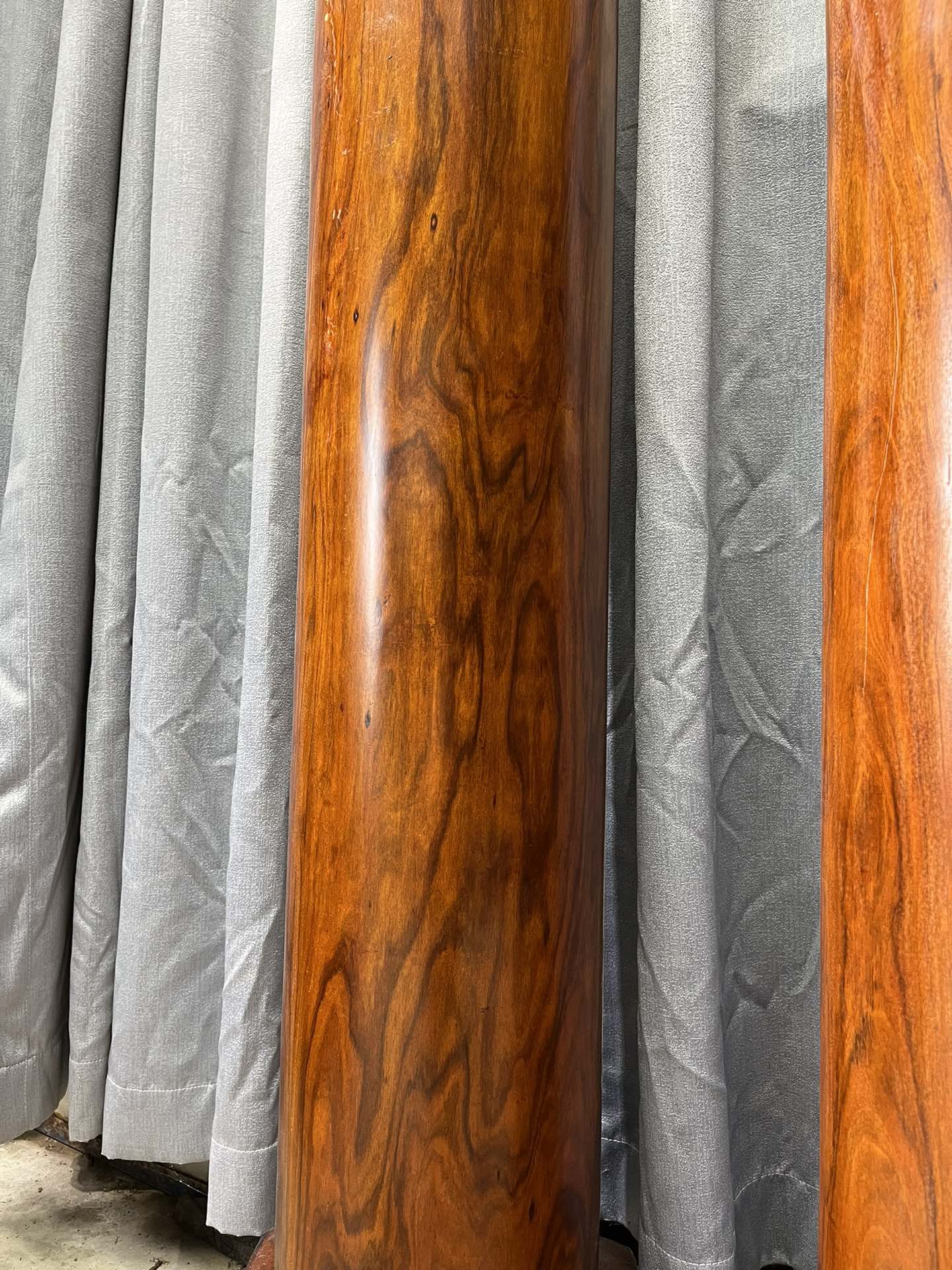 Qing Dynasty Huanghuali wood Hand-carved Feng Shui Pillar