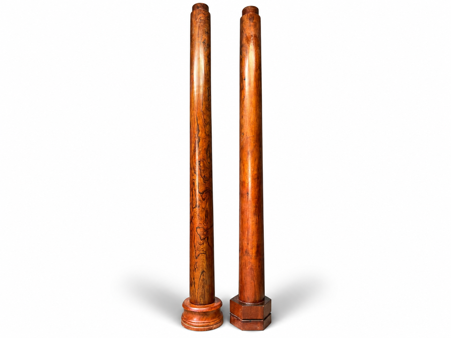 Qing Dynasty Huanghuali wood Hand-carved Feng Shui Pillar