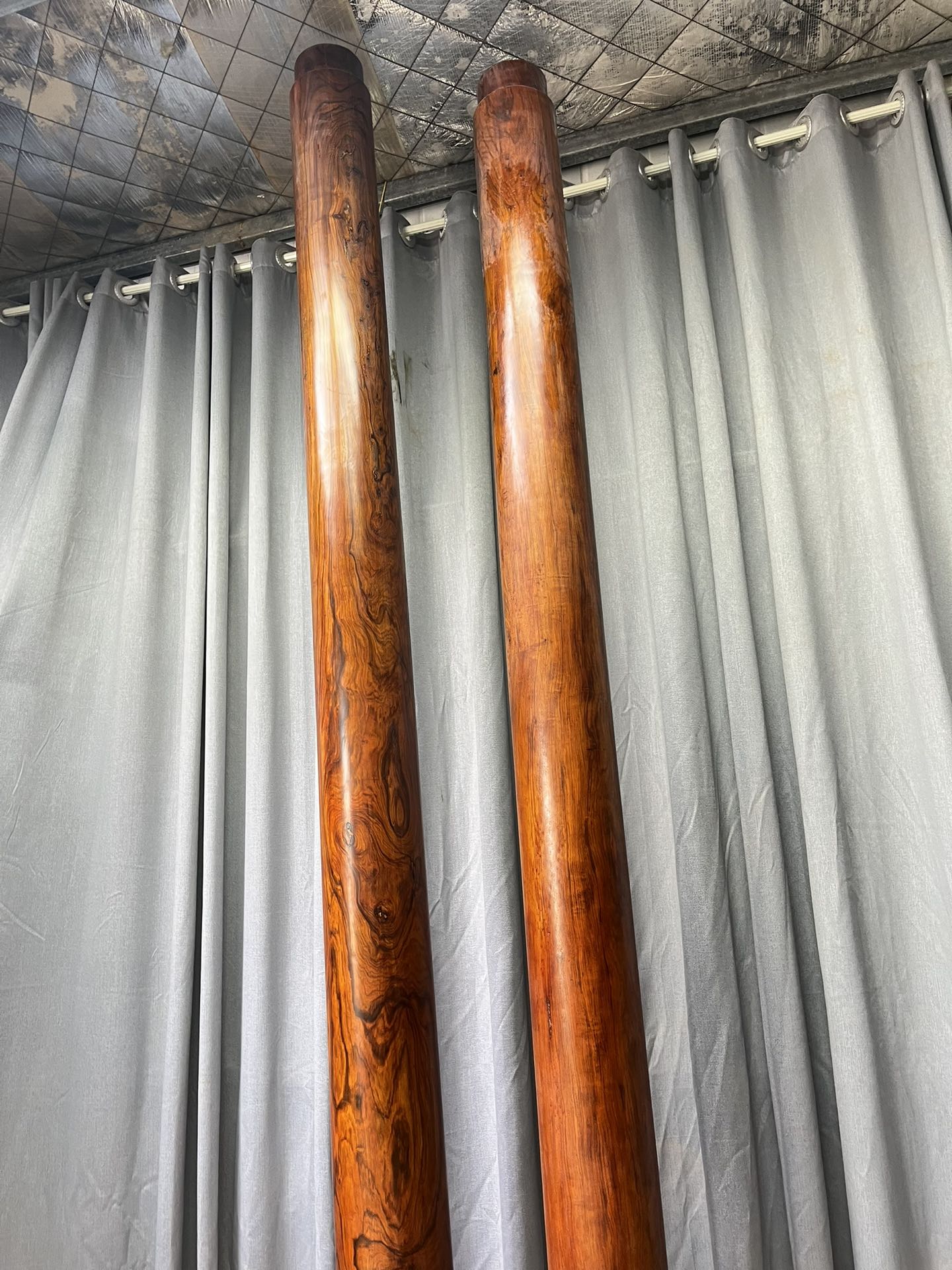 Qing Dynasty Huanghuali wood Hand-carved Feng Shui Pillar