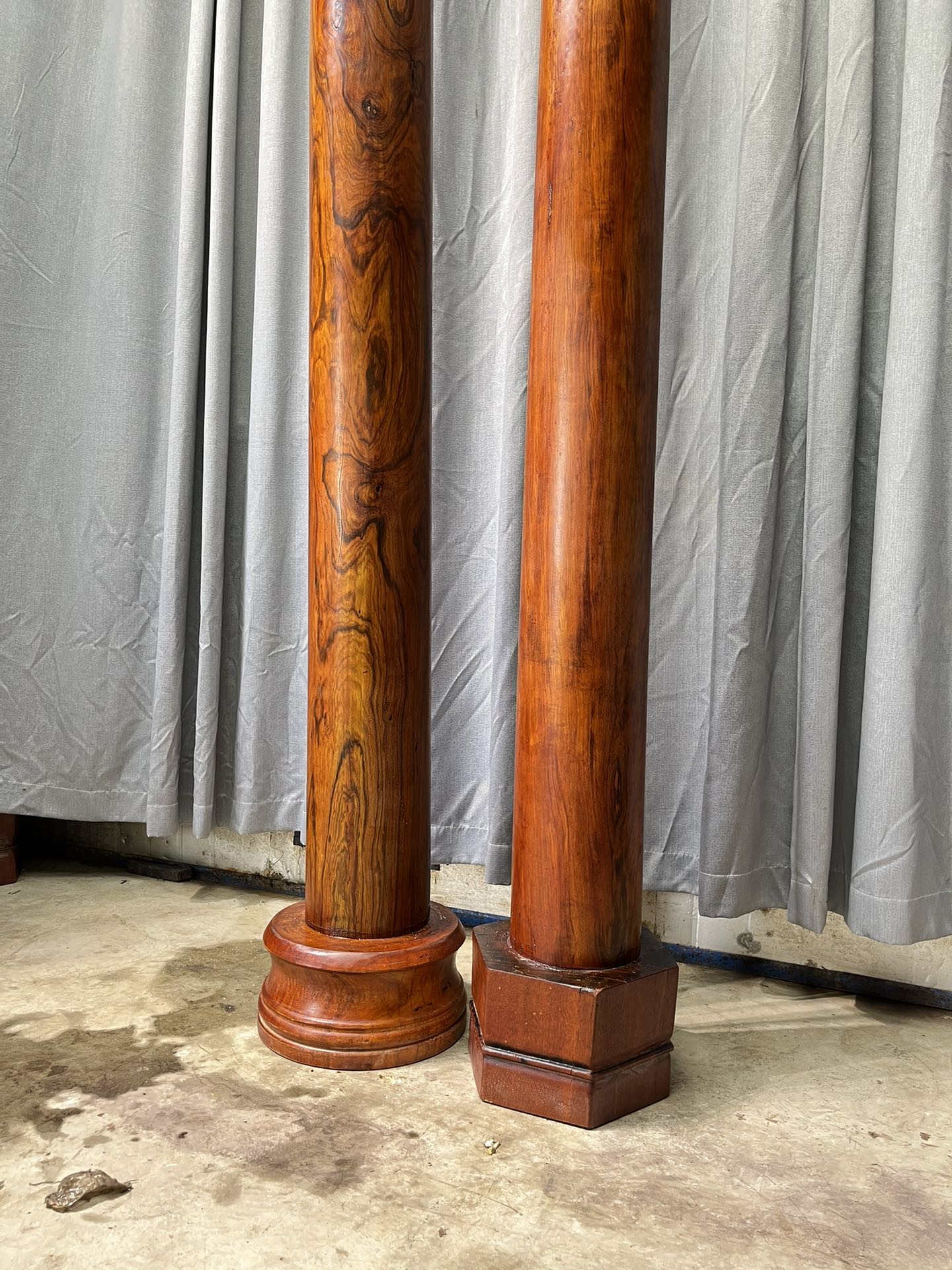 Qing Dynasty Huanghuali wood Hand-carved Feng Shui Pillar