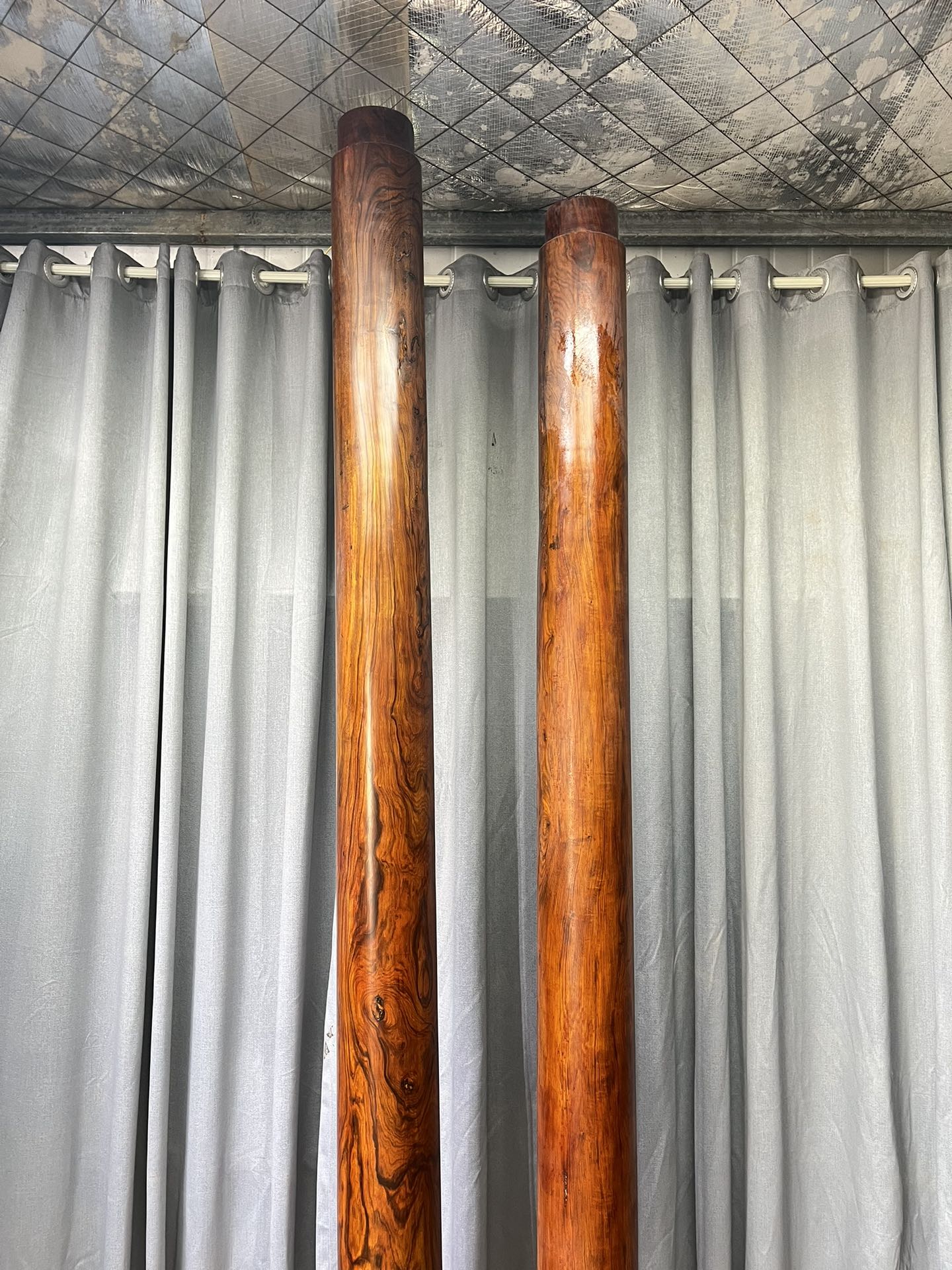 Qing Dynasty Huanghuali wood Hand-carved Feng Shui Pillar