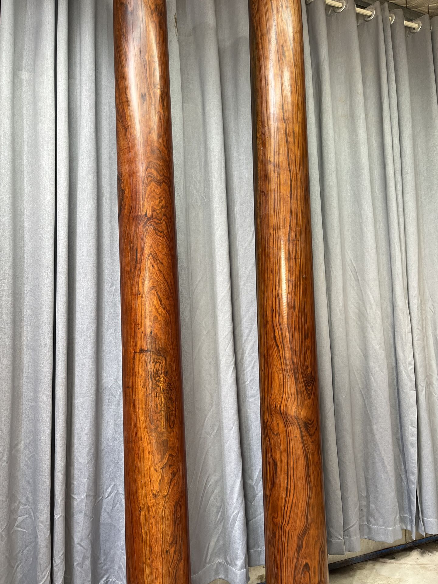 Qing Dynasty Huanghuali wood Hand-carved Feng Shui Pillar