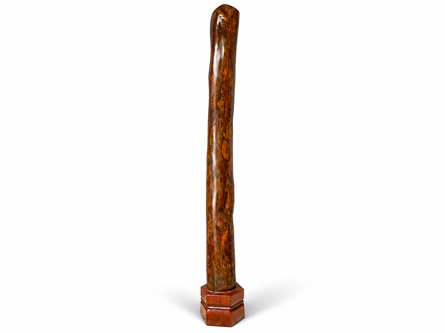 Qing Dynasty Huanghuali wood Hand-carved Feng Shui Pillar