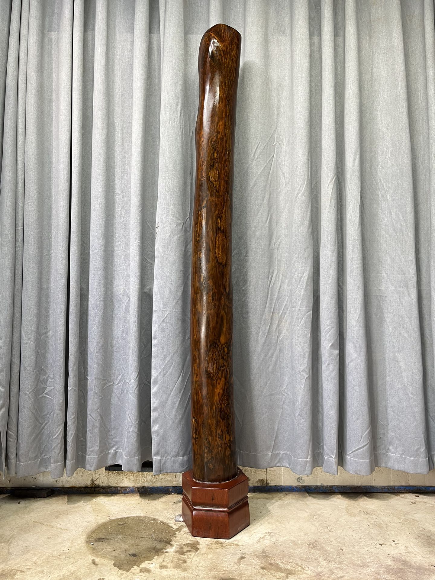 Qing Dynasty Huanghuali wood Hand-carved Feng Shui Pillar