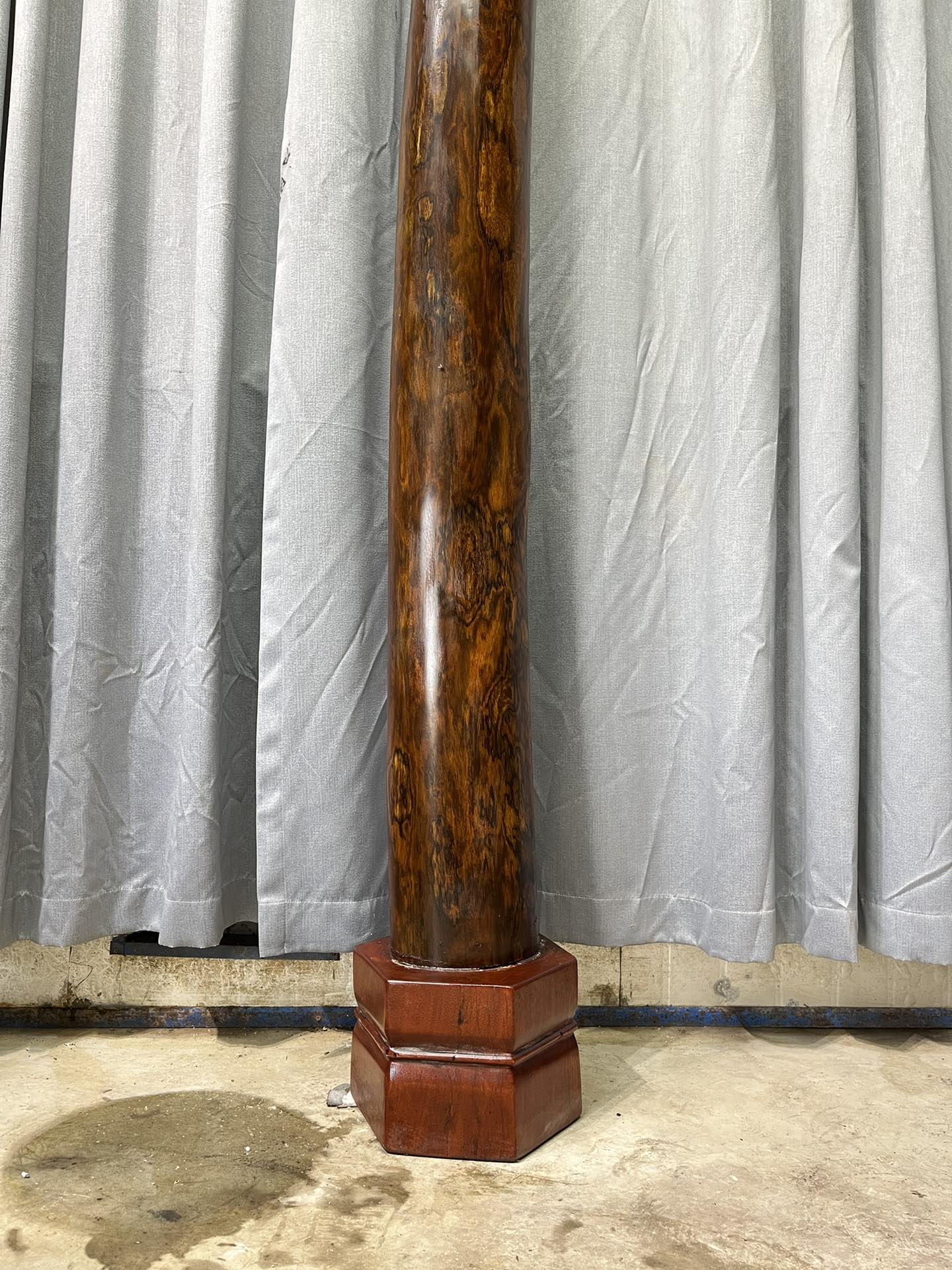 Qing Dynasty Huanghuali wood Hand-carved Feng Shui Pillar