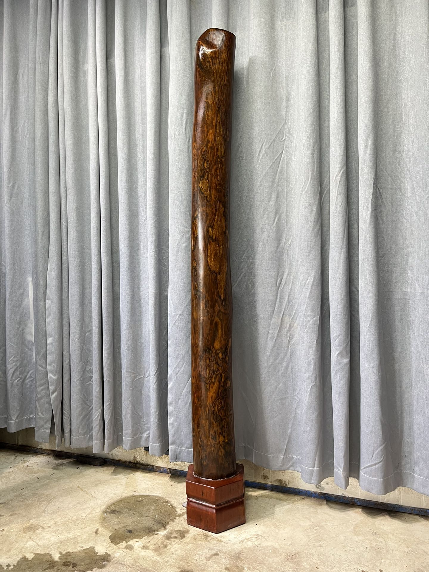 Qing Dynasty Huanghuali wood Hand-carved Feng Shui Pillar