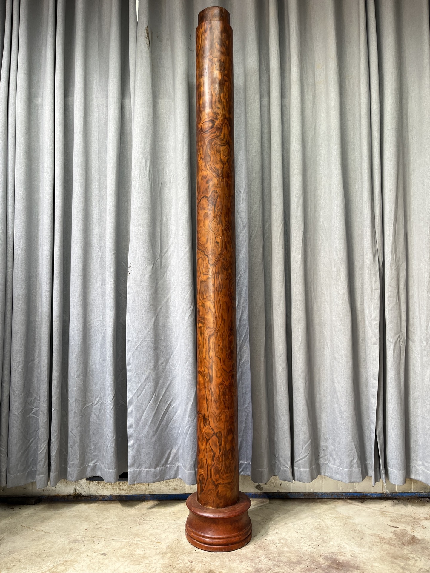 Qing Dynasty Huanghuali wood Hand-carved Feng Shui Pillar