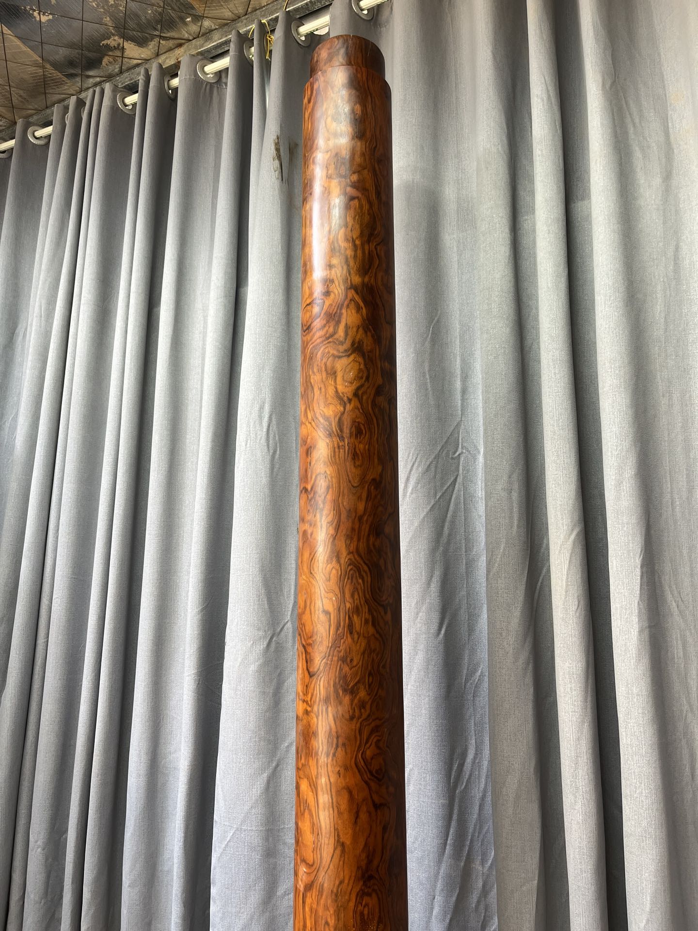 Qing Dynasty Huanghuali wood Hand-carved Feng Shui Pillar