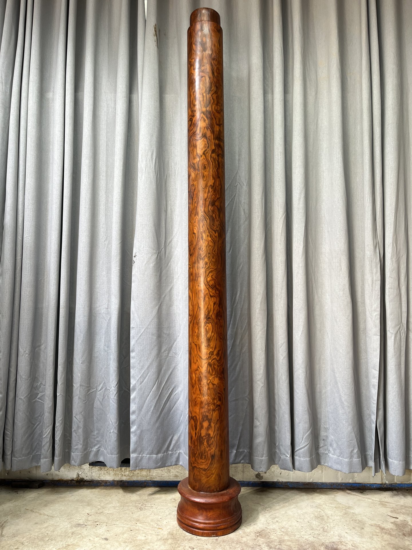 Qing Dynasty Huanghuali wood Hand-carved Feng Shui Pillar