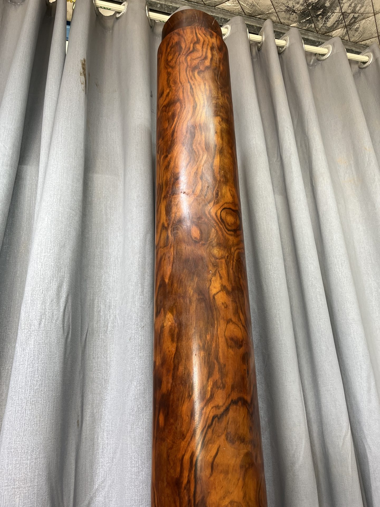 Qing Dynasty Huanghuali wood Hand-carved Feng Shui Pillar