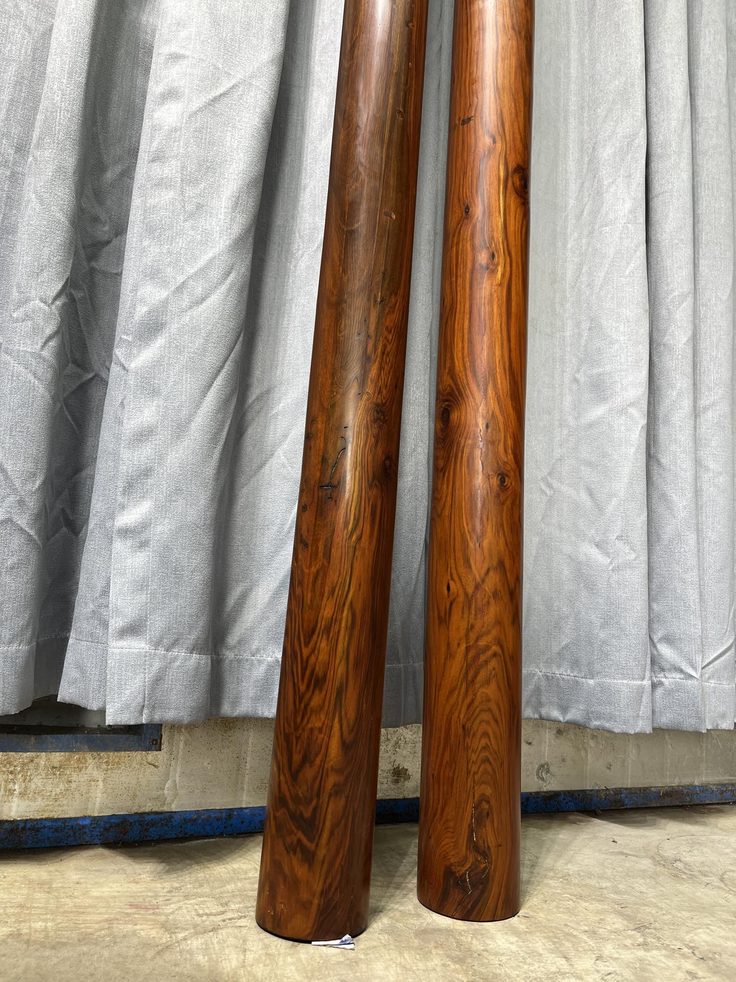 Qing Dynasty Rosewood Hand-carved Feng Shui Pillar