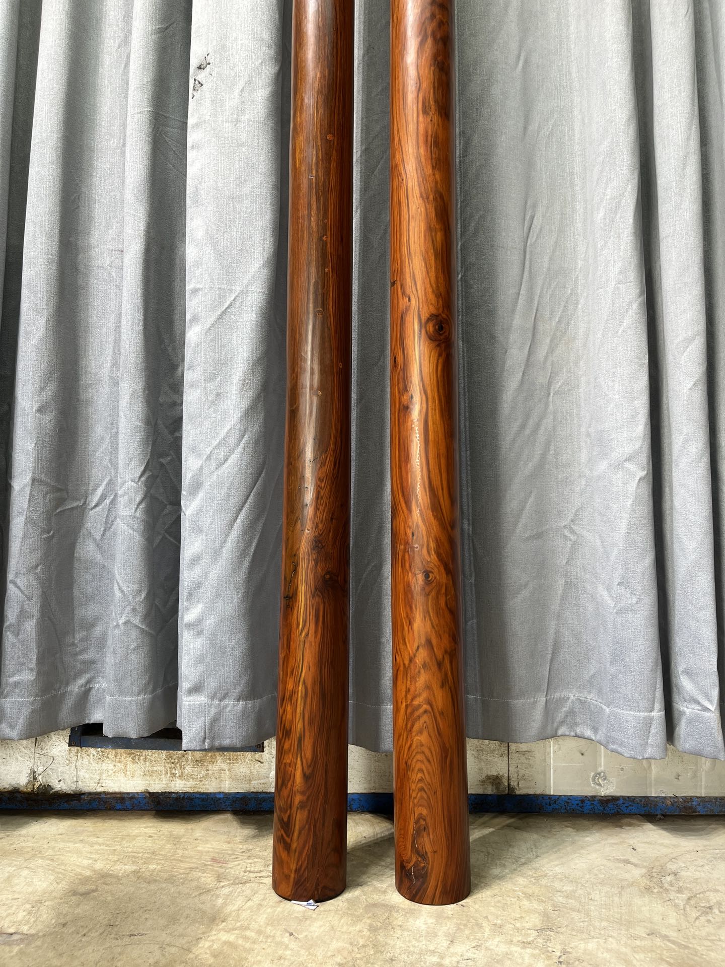 Qing Dynasty Rosewood Hand-carved Feng Shui Pillar