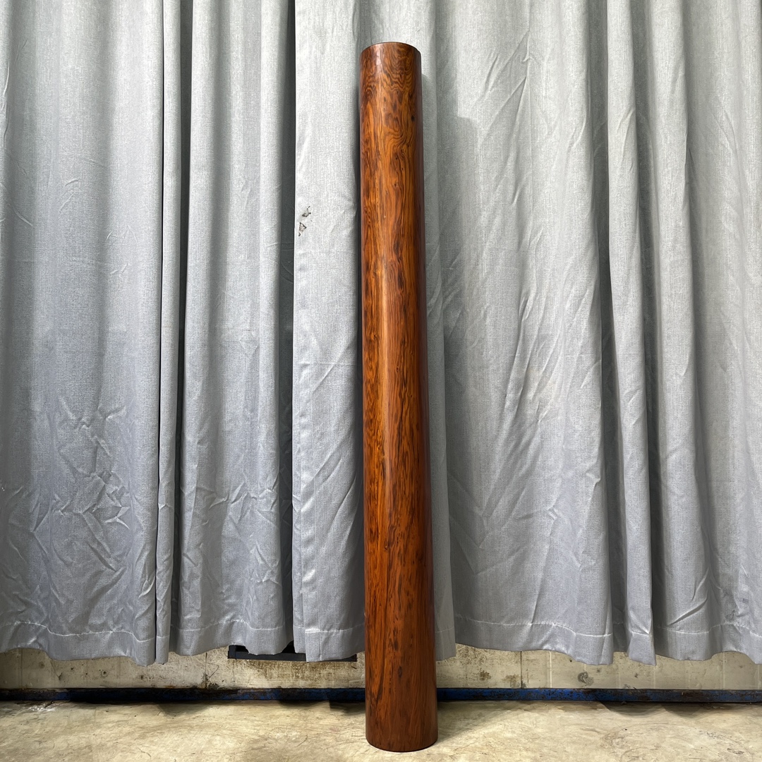 Qing Dynasty Rosewood Hand-carved Feng Shui Pillar