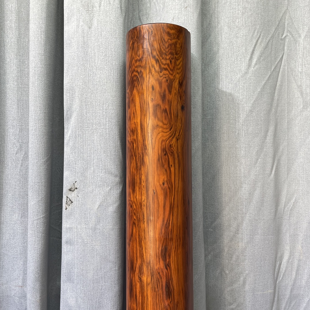 Qing Dynasty Rosewood Hand-carved Feng Shui Pillar