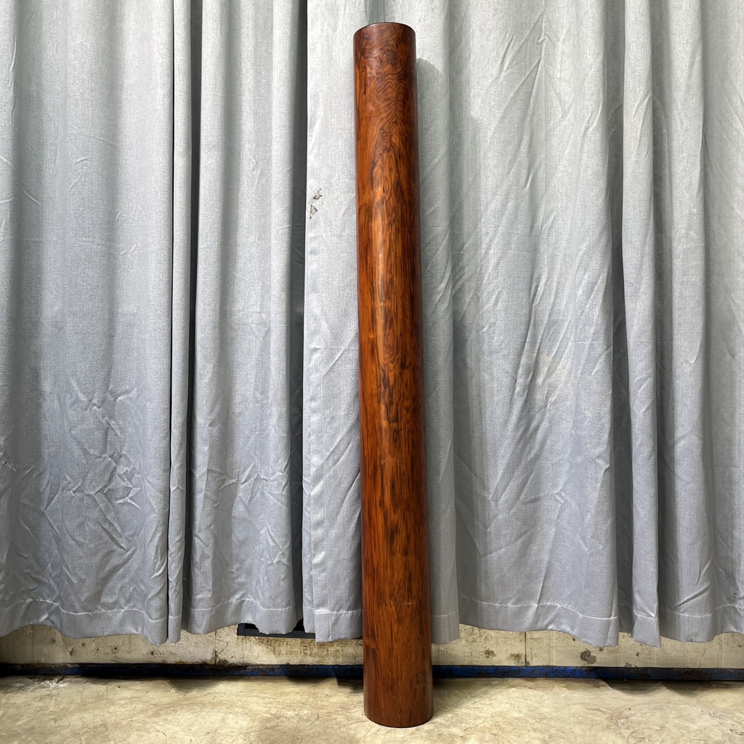 Qing Dynasty Rosewood Hand-carved Feng Shui Pillar