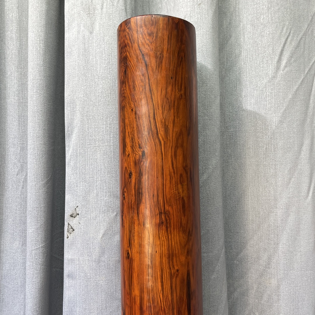 Qing Dynasty Rosewood Hand-carved Feng Shui Pillar