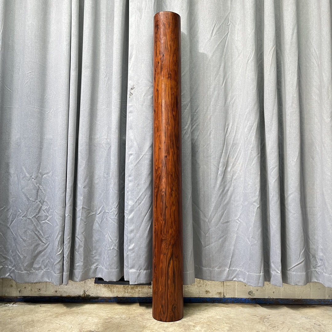Qing Dynasty Rosewood Hand-carved Feng Shui Pillar