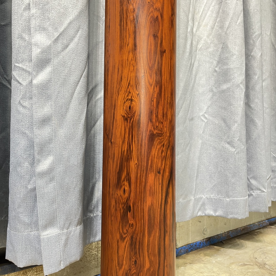 Qing Dynasty Rosewood Hand-carved Feng Shui Pillar