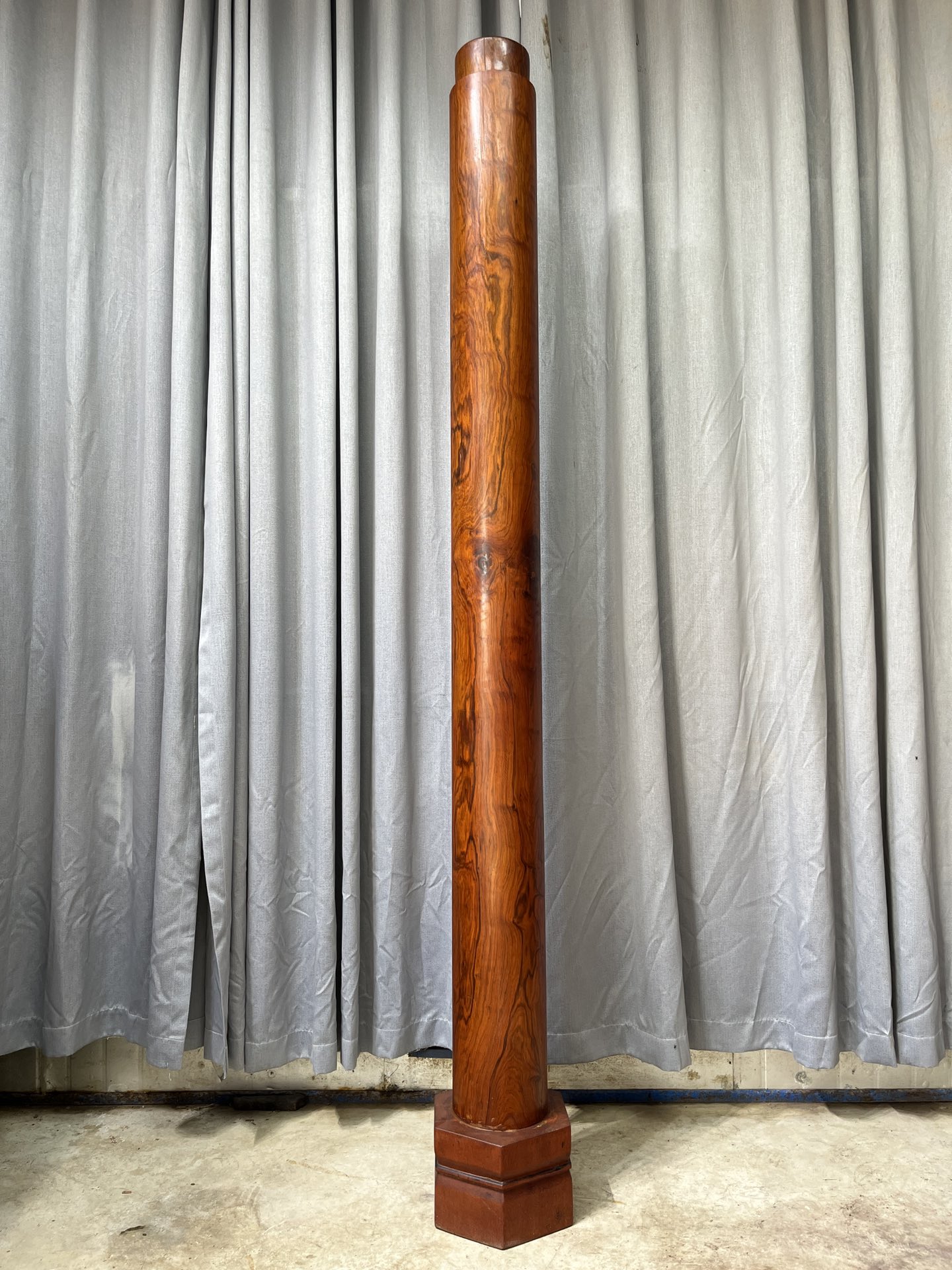 Qing Dynasty Huanghuali wood Hand-carved Feng Shui Pillar