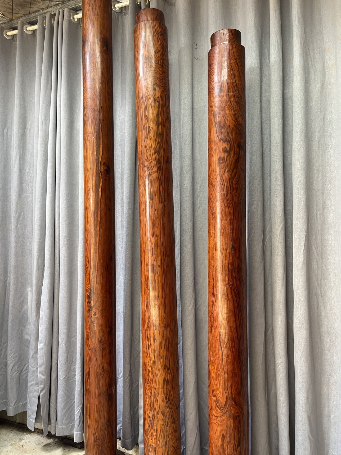 Qing Dynasty Huanghuali wood Hand-carved Feng Shui Pillar
